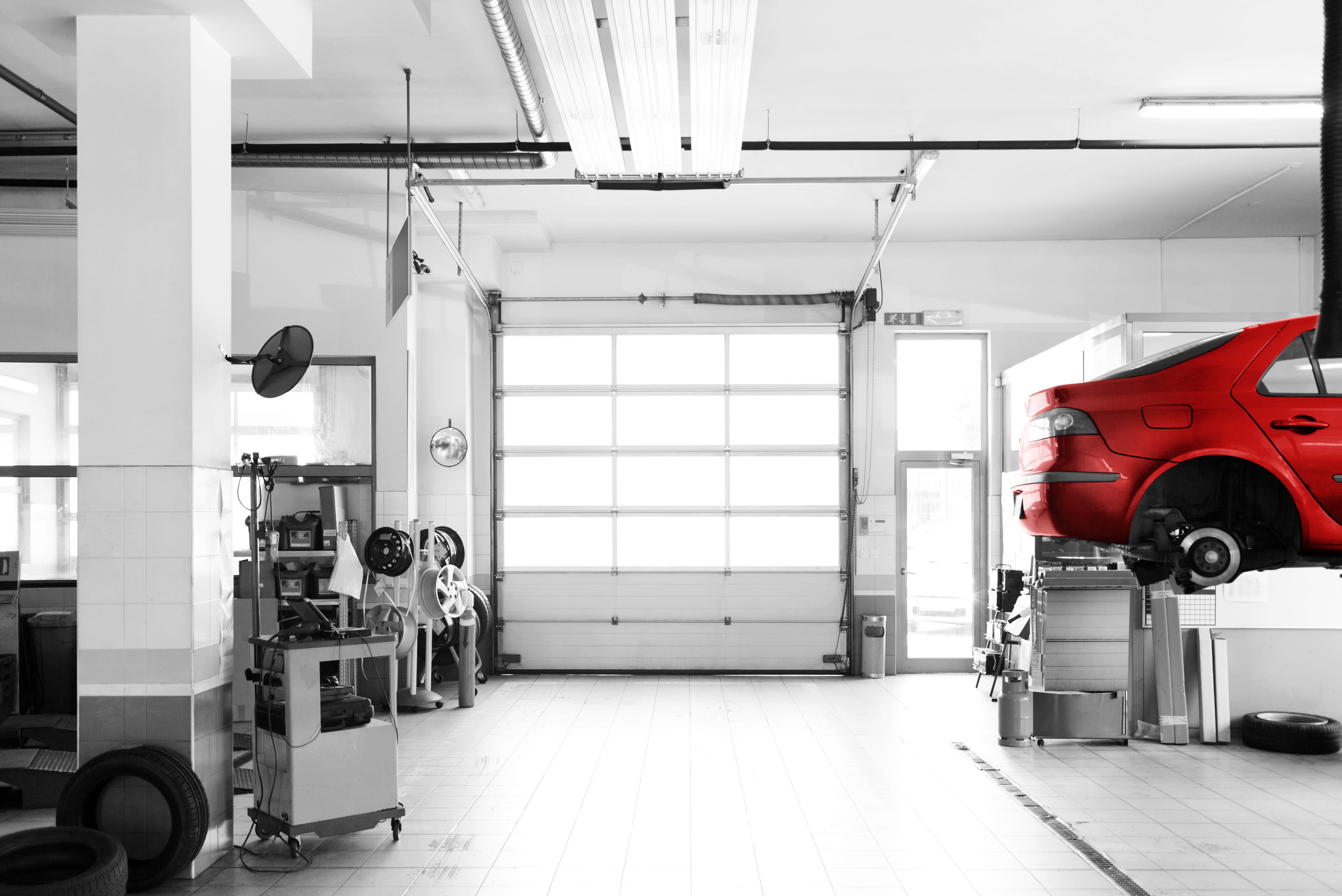 Interior Image of an Auto Body Shop