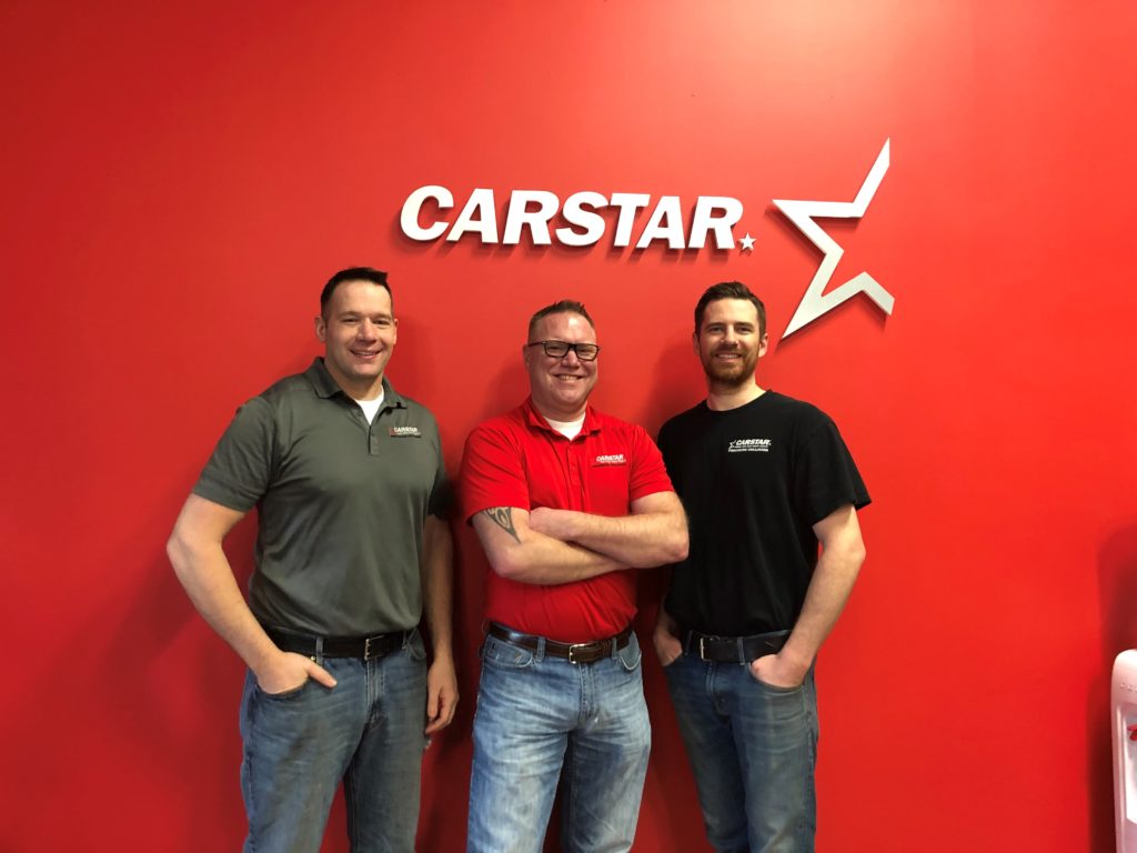 CARSTAR Precision Collision Auto Body (Owners from left to right Erik Gebault, Gary Spychala and Mark Seidenstricker )