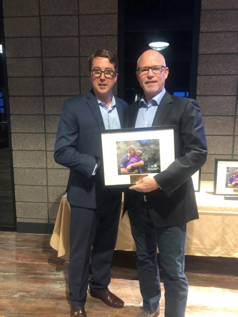 (From Left to Right) Charles Colmark, Executive Director, Cystic Fibrosis Foundation Arizona Chapter and Scott Look, owner, CARS